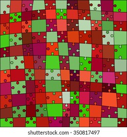 abstract colored puzzle background