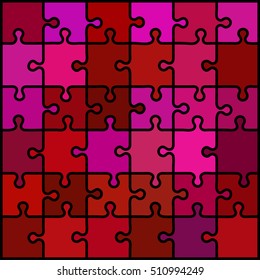 abstract colored puzzle background - purple and red