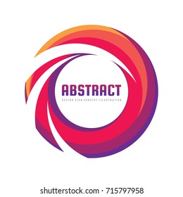 Abstract colored ring - vector logo template concept illustration. Modern technology sign. Letter a symbol. Design element.
