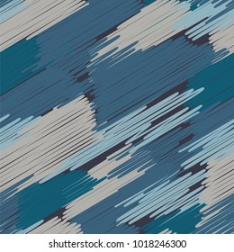Abstract colored seamless background of doodle. Multicolored doodles are drawn with a felt pen randomly. Suitable for fabric, packaging, wallpaper. Vector illustration.