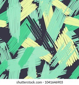 Abstract colored seamless background of doodle. Multicolored doodles are drawn with a felt pen randomly. Suitable for fabric, packaging, wallpaper. Vector illustration.
