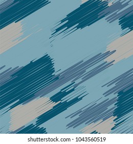 Abstract colored seamless background of doodle. Multicolored doodles are drawn with a felt pen randomly. Suitable for fabric, packaging, wallpaper. Vector illustration.