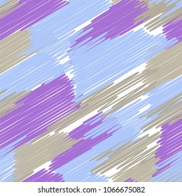 Abstract colored seamless background of doodle. Multicolored doodles are drawn with a felt pen randomly. Suitable for fabric, packaging, wallpaper. Vector illustration.
