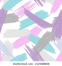 Abstract colored seamless background of doodle. Multicolored doodles are drawn with a felt pen randomly. Vector drawing. Kid graphic. Abstract bright wallpaper.