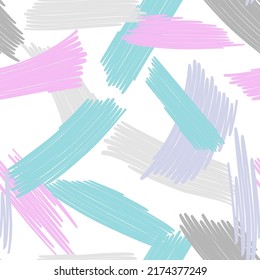 Fondo de doodle sin costuras de color abstracto. Los doodles multicolores se dibujan con una pluma de fieltro al azar. Dibujo de vectores. Gráfico infantil. Resumen de papel pintado brillante.