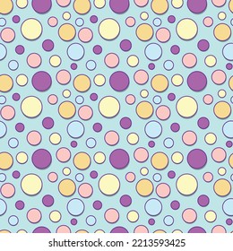 Abstract colored seamless geometric round pattern. Vector illustration background for your business presentations, Circle 
colorful Background Pattern