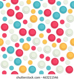 Abstract colored seamless geometric round pattern. Vector illustration background for your business presentations