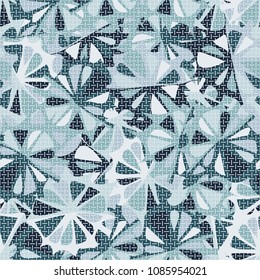 Abstract colored seamless pattern covered with a monochrome grid.