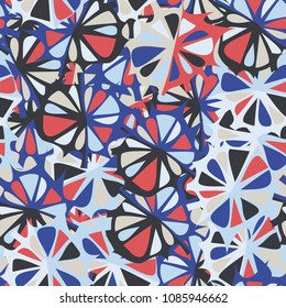 Abstract colored seamless pattern. Variegated multi-colored texture. Easy to edit.