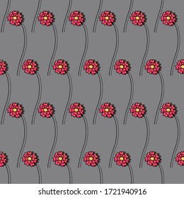 impresiones de tela de estructura floral vectorial sin fisuras de color abstracto