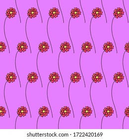 patrón floral vectorial sin fisuras de color abstracto. impresión de tejido