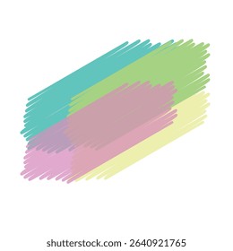 abstract colored shape hand drawn marker