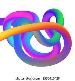 Abstract colored shape isolated. Colorful vector scribble. Abstract background