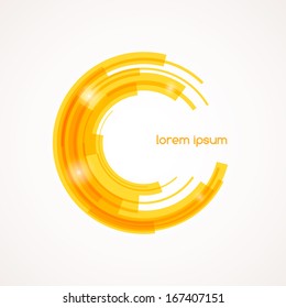 Abstract colored shape for your business idea. Vector editable logo illustration.