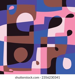 Forma abstracta de color de fondo geométrico. Ilustración vectorial moderna.