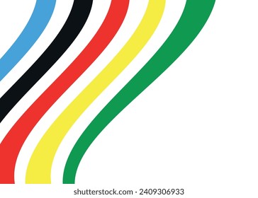 Abstract colored shapes on a white background. Vector design.