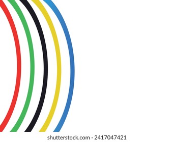 Abstract colored shapes on a white background. Vector design.