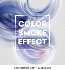 Abstract colored smoke effect background design. Vector illustration EPS10