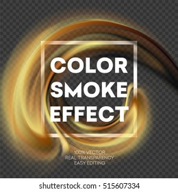 Abstract colored smoke effect background design. Vector illustration EPS10