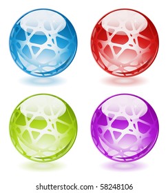 Abstract colored spheres