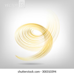 Abstract colored spiral lines VECTOR.