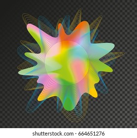 Abstract colored splash.