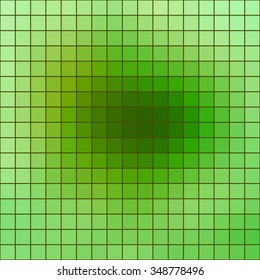 Abstract colored square mosaic tile green background for any design, square format.