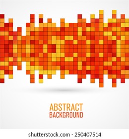 abstract colored square pixel mosaic