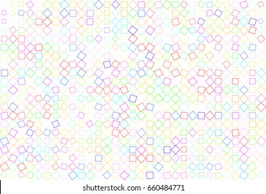 Abstract colored square, rectangle shape pattern. Good for web page, wallpaper, graphic design, catalog, texture or background. Style of mosaic or tile. Vector graphic.