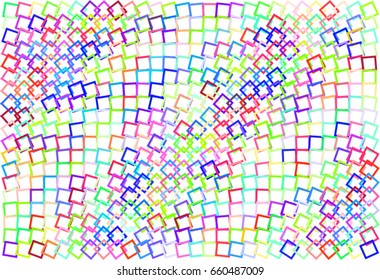 Abstract colored square, rectangle shape pattern. Good for web page, wallpaper, graphic design, catalog, texture or background. Style of mosaic or tile. Vector graphic.