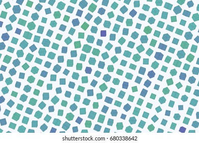 Abstract colored square shape pattern. Good for web page, wallpaper, graphic design, catalog, texture or background. 3D perspective view. Style of mosaic or tile. Vector illustration graphic.