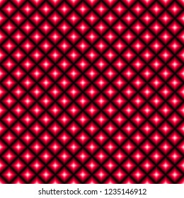 Abstract colored squared background with black, red and white gradient. Seamless pattern vector illustration.