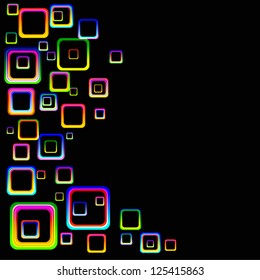 Abstract Colored Squares Background