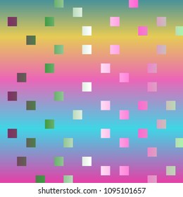 Abstract colored squares on gradient background. Abstract texture of colored squares. Flat design, vector illustration, vector.