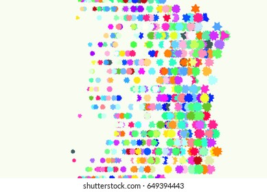 Abstract colored star shape pattern. Good for web page, wallpaper, graphic design, catalog, texture or background. Vector graphic.