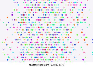 Abstract colored star shape pattern. Good for web page, wallpaper, graphic design, catalog, texture or background. Vector graphic.