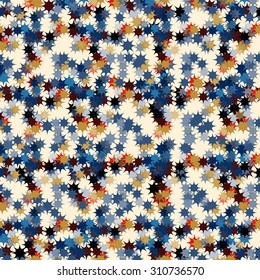 abstract colored stars on a light background