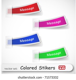 the abstract colored sticker set