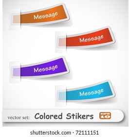 the abstract colored sticker set