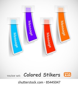 the abstract colored sticker set