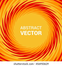 Abstract colored swirl twisting vertiginous tornado background. Design element for Comic book. Free space for text. Vector illustration. 