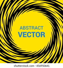 Abstract colored swirl twisting vertiginous tornado background. Design element for Comic book. Free space for text. Vector illustration. 