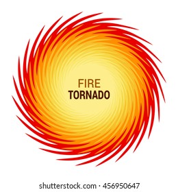Abstract colored swirl twisting vertiginous fire tornado background. Design element for Comic book. Free space for text. Vector illustration. 