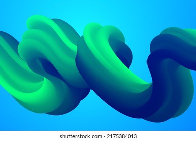 Fondo de la ola giratoria de color abstracto. Elemento de diseño de líneas de flujo fluido. Elemento de diseño