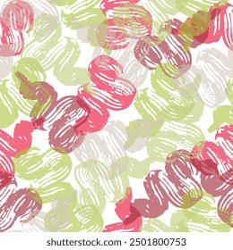 Abstract colored texture from brush strokes and dabs of paint. seamless pattern with multi-colored strokes.