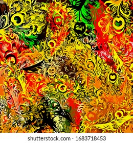 Textura abstracta de trazos caóticos de pincel para el diseño de papel pintado, afiche, ilustración