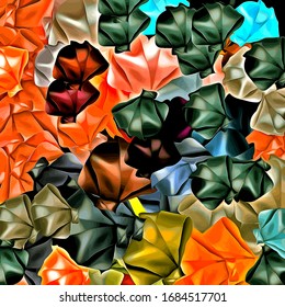 Abstract colored texture of chaotic brush strokes for design of wallpaper, poster, illustration