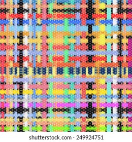 Abstract of colored triangles beautiful art illustration