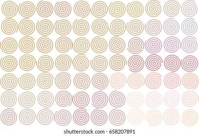 Abstract colored twirl circle line, path or  shape pattern. Good for web page, wallpaper, graphic design, catalog, texture or background. Style of mosaic or tile. Vector graphic.
