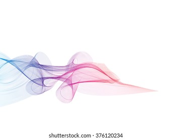 Abstract Colored Wave Background. Vector Illustration. EPS10
